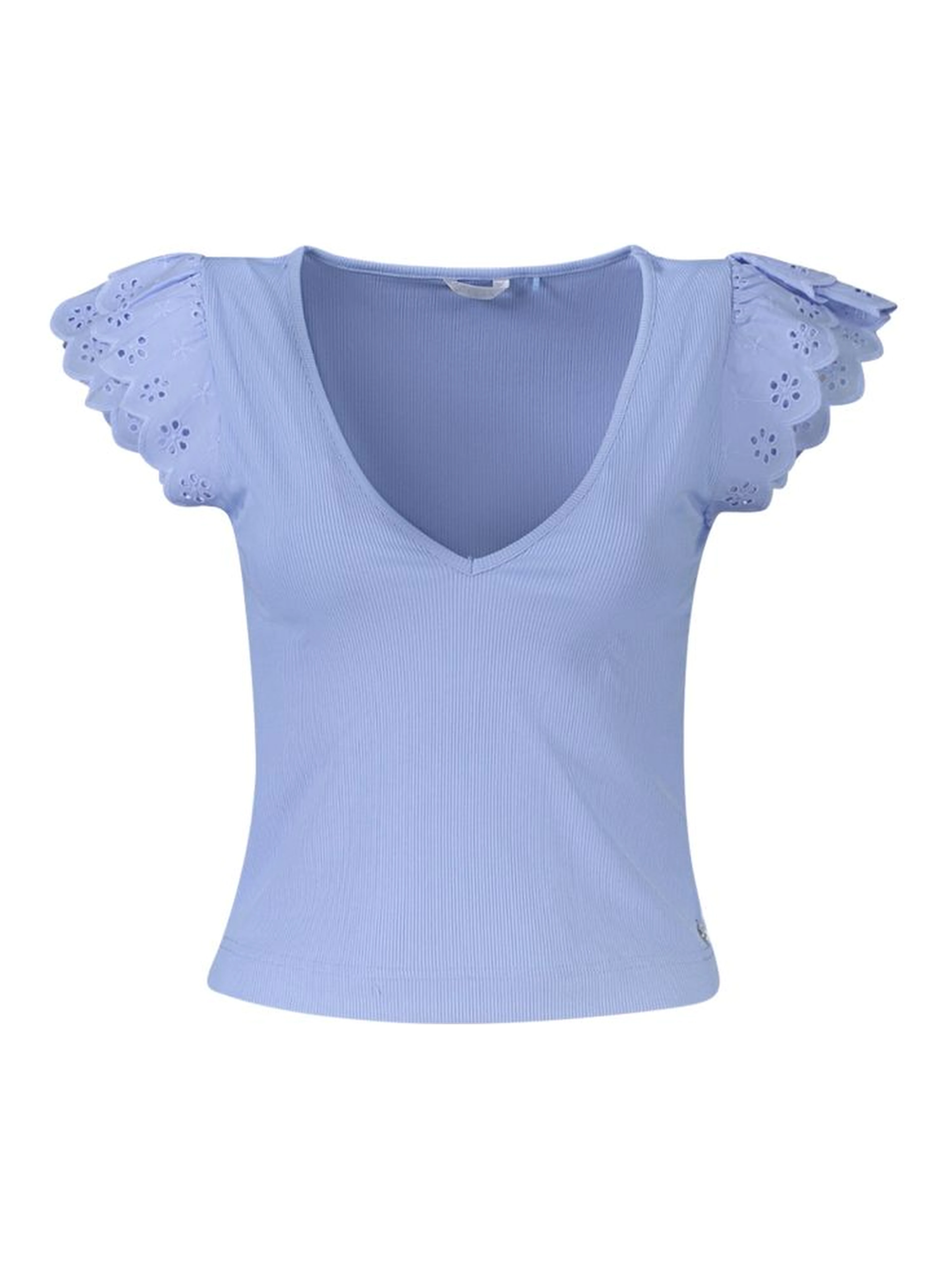 Blue Polyester T-Shirt