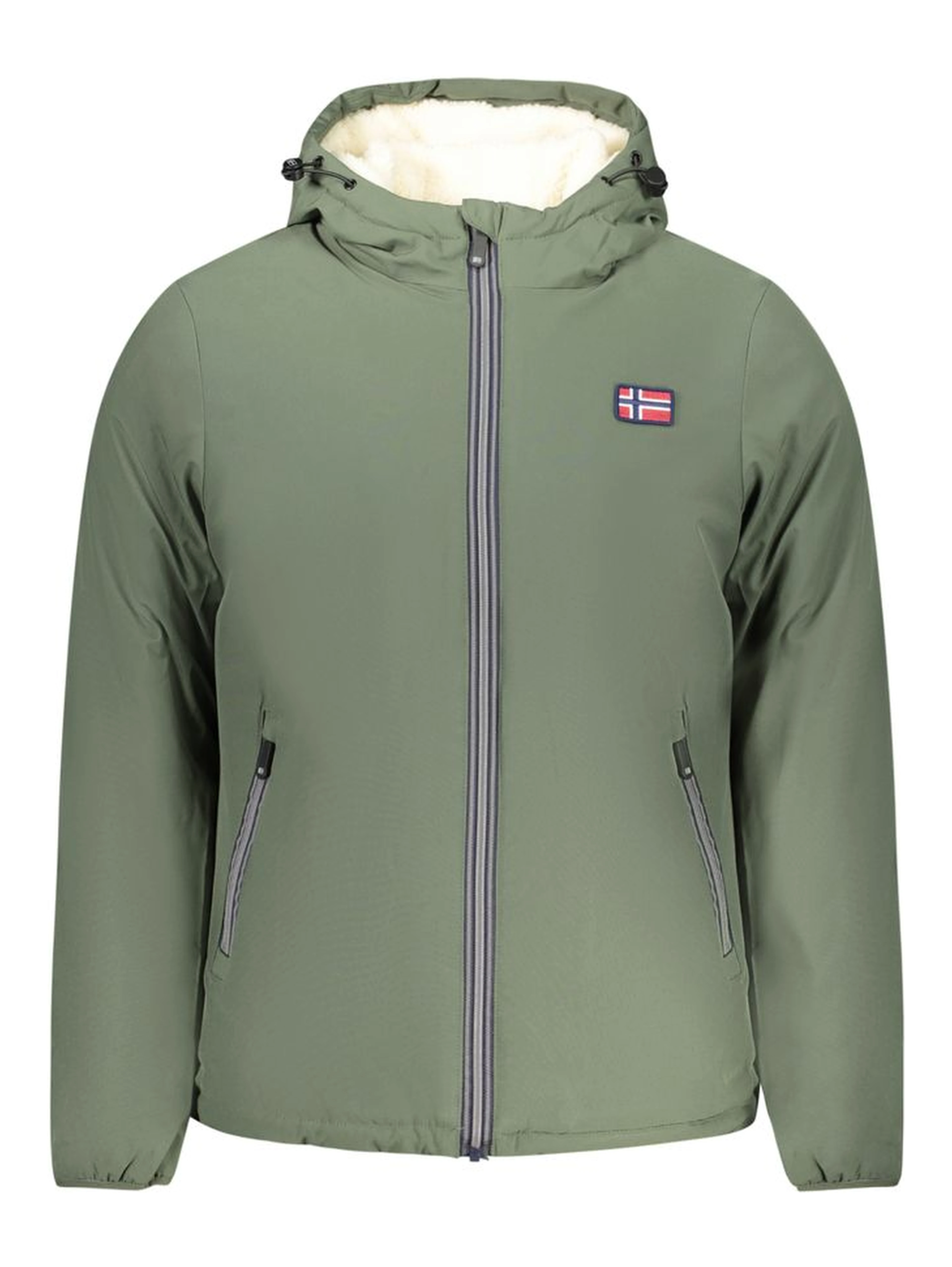 Green Polyester Shell Jacket