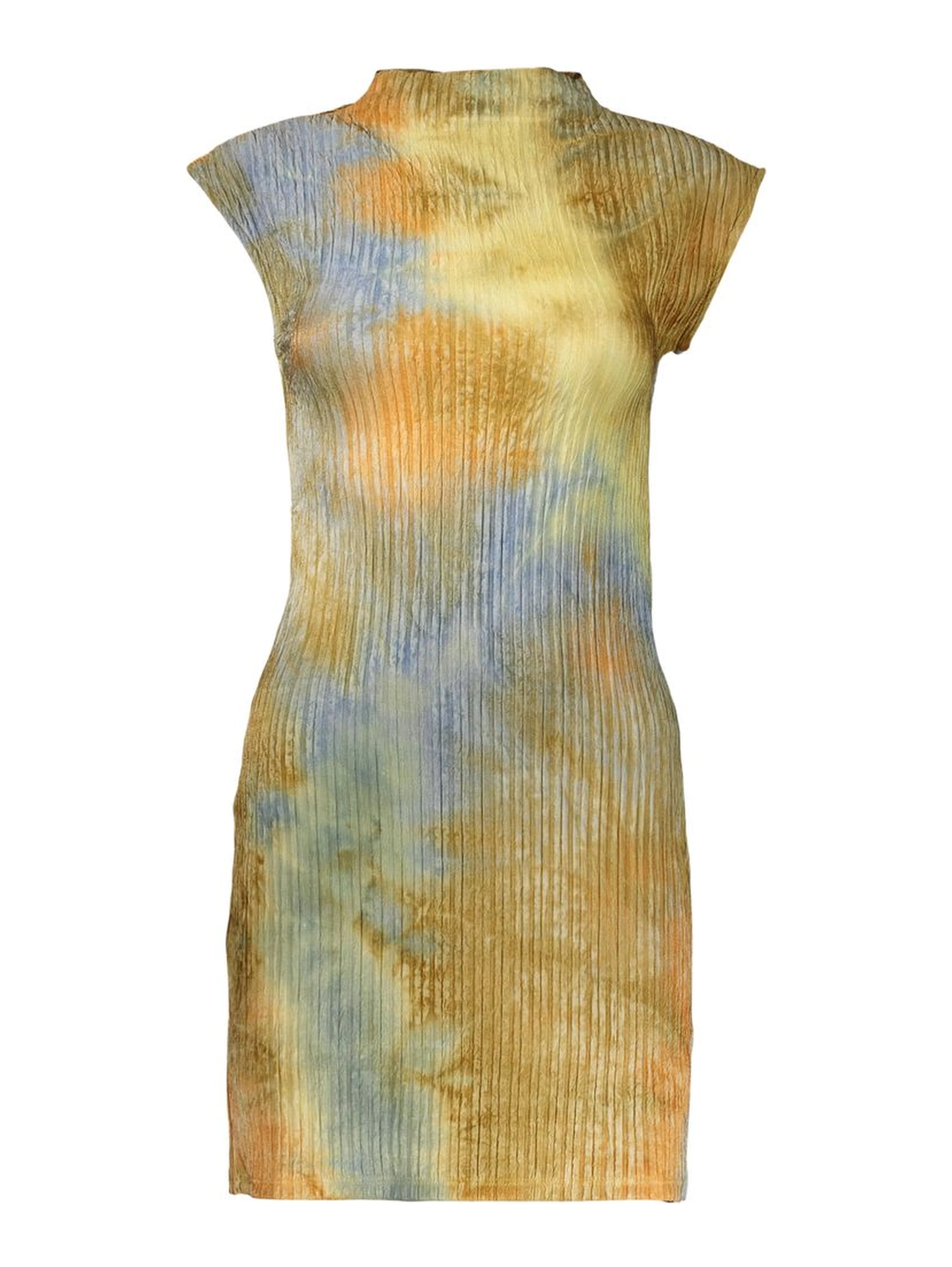 Green Polyester Casual Dress