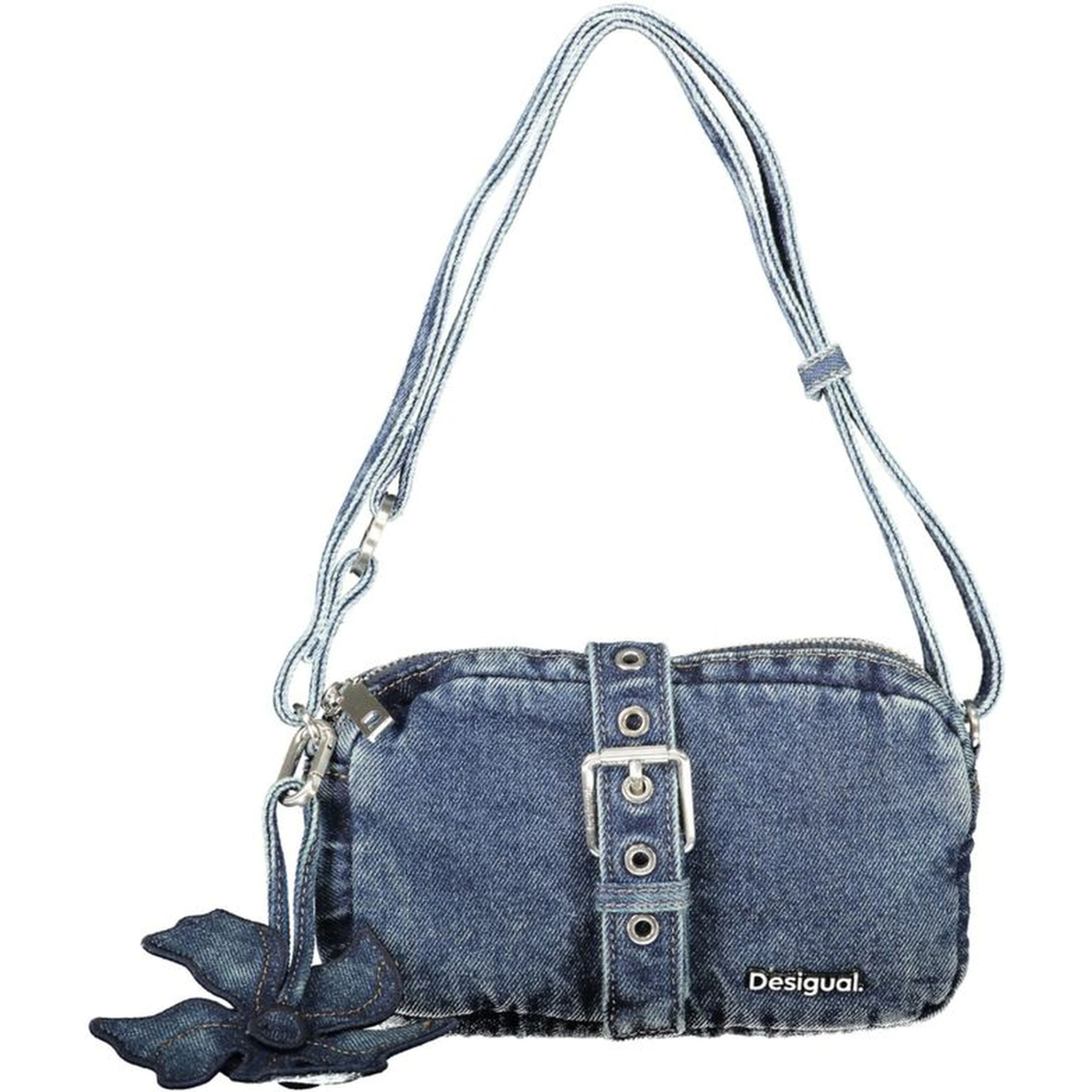 Blue Cotton Handbag