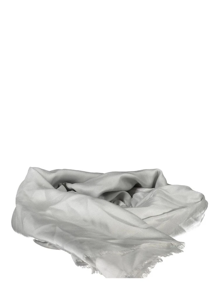 Gray Silk Scarf