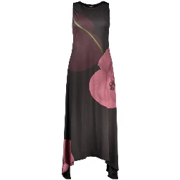 Black Polyester Casual Dress