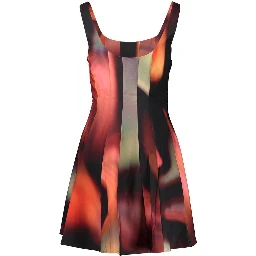 Black Polyester Casual Dress