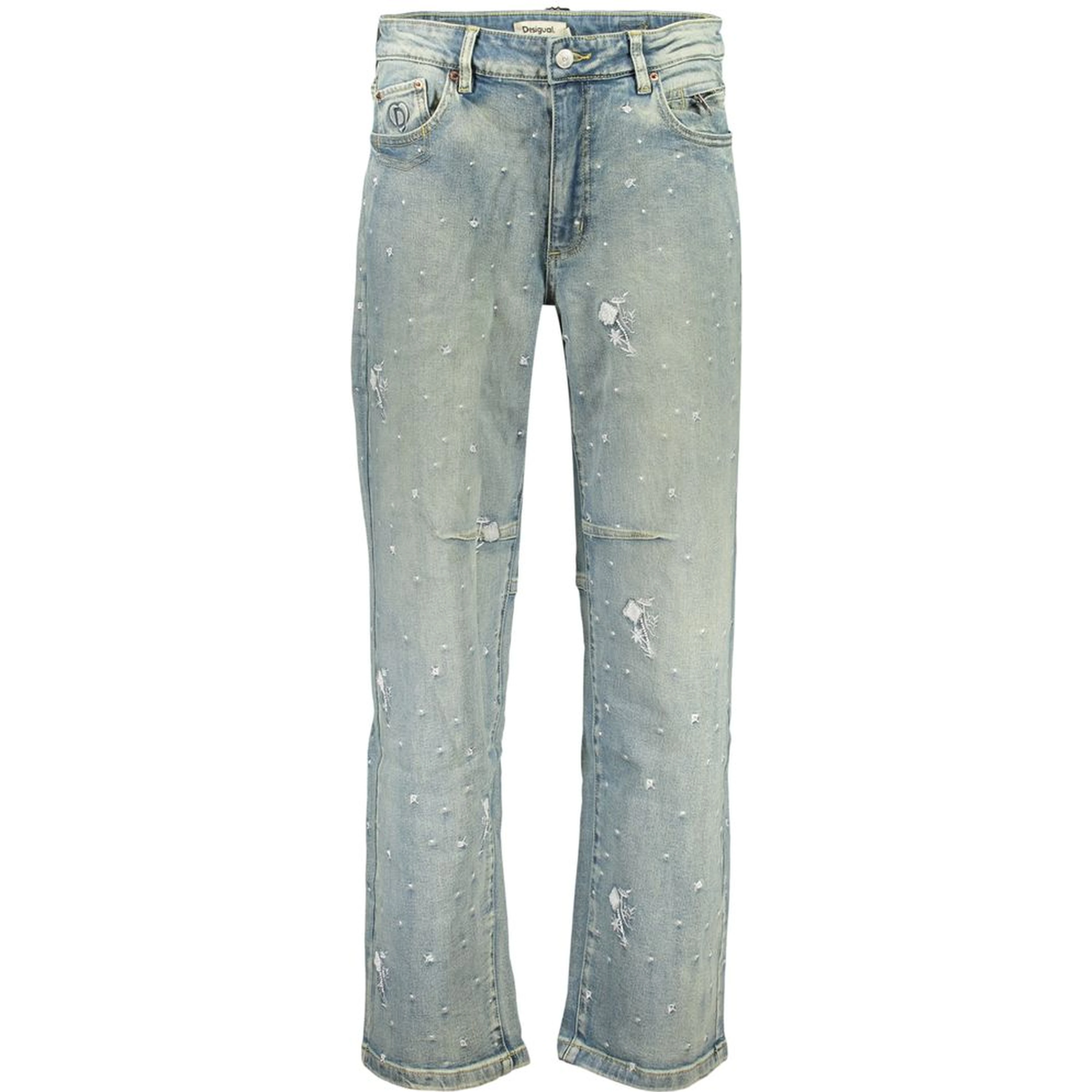 Blue Cotton Jeans Denim