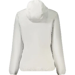 White Polyester Shell Jacket