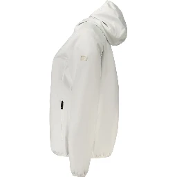 White Polyester Shell Jacket