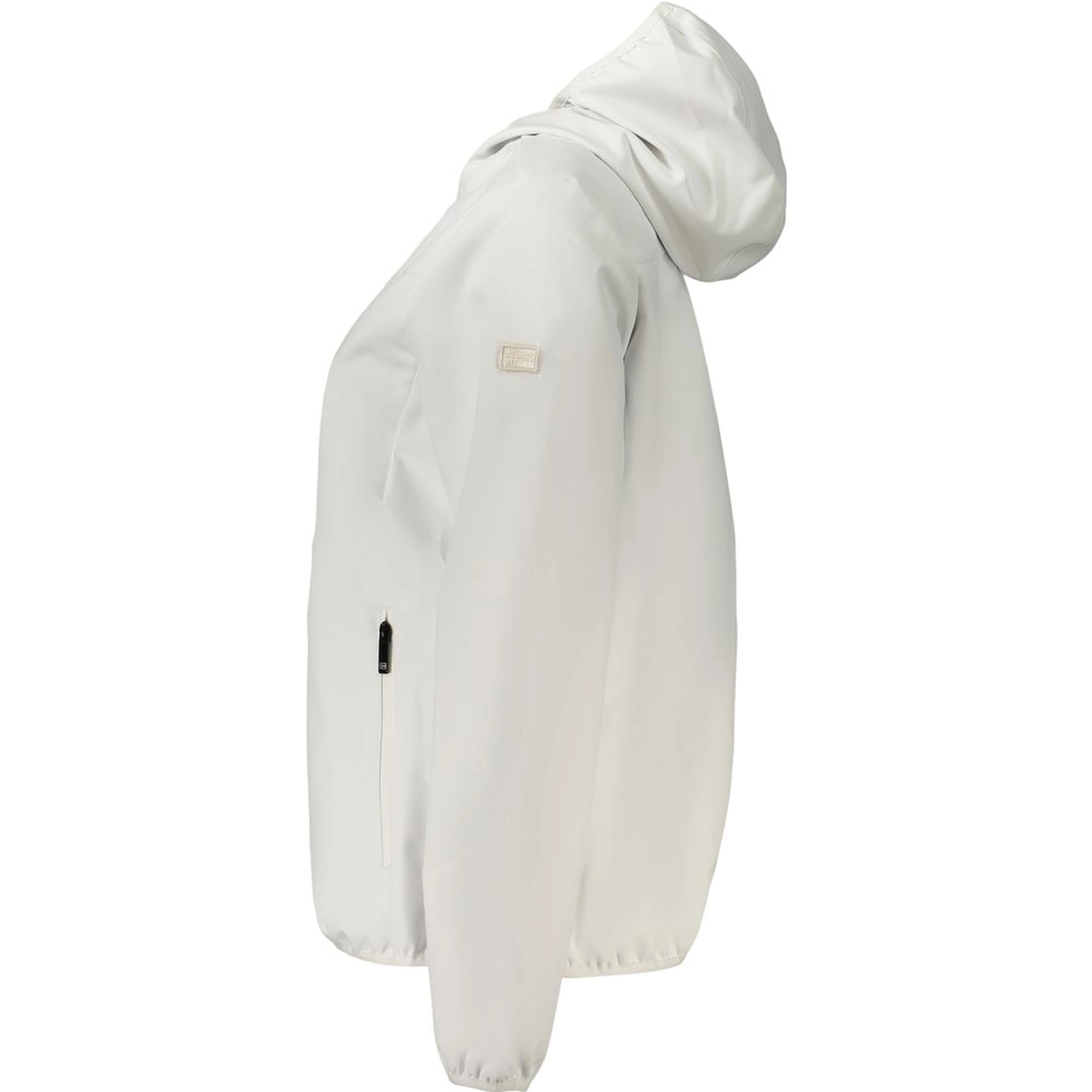 White Polyester Shell Jacket