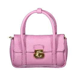 Purple Leather Handbag