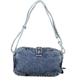 Blue Cotton Handbag
