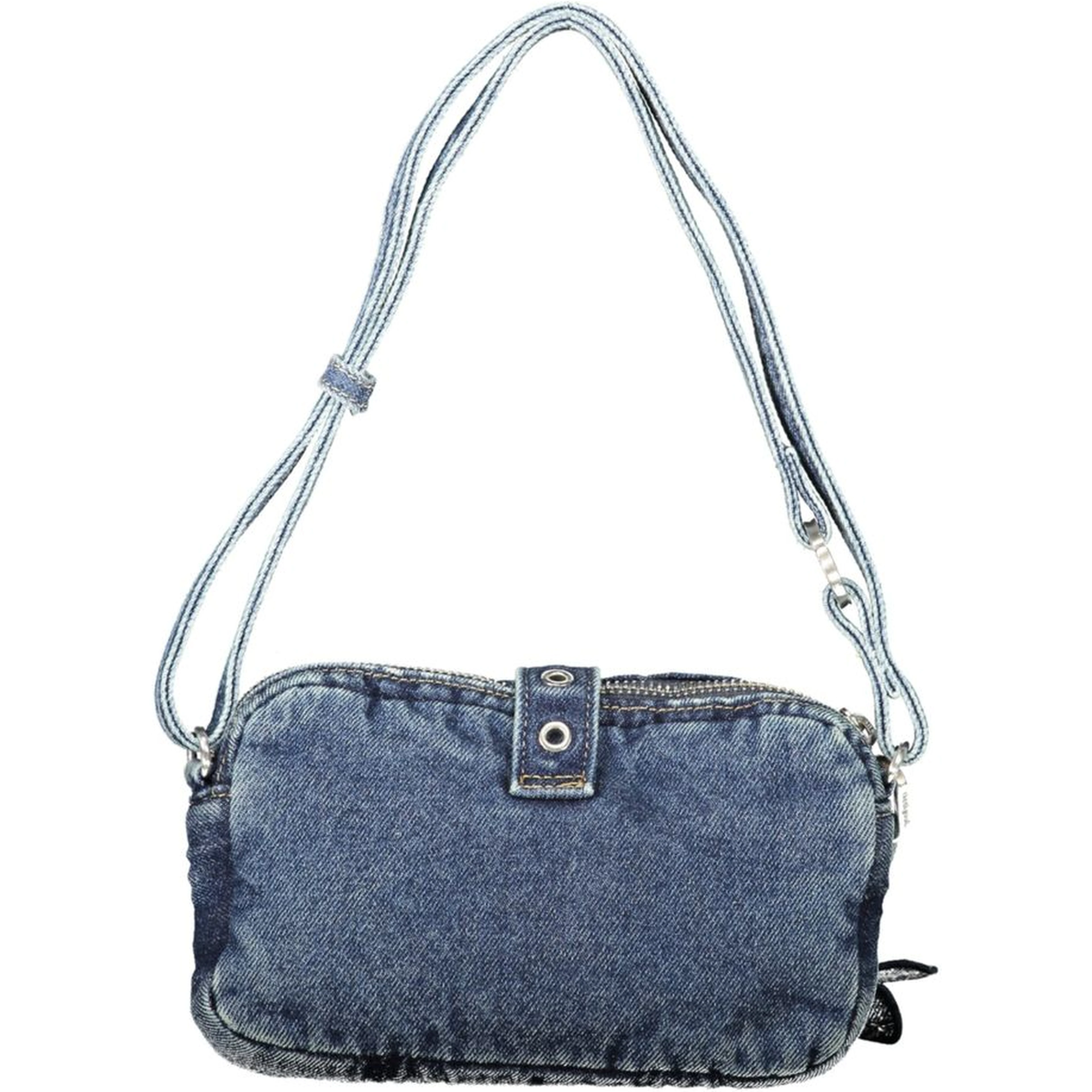 Blue Cotton Handbag