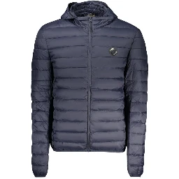 Blue Polyester Shell Jacket