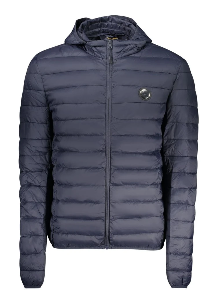 Blue Polyester Shell Jacket