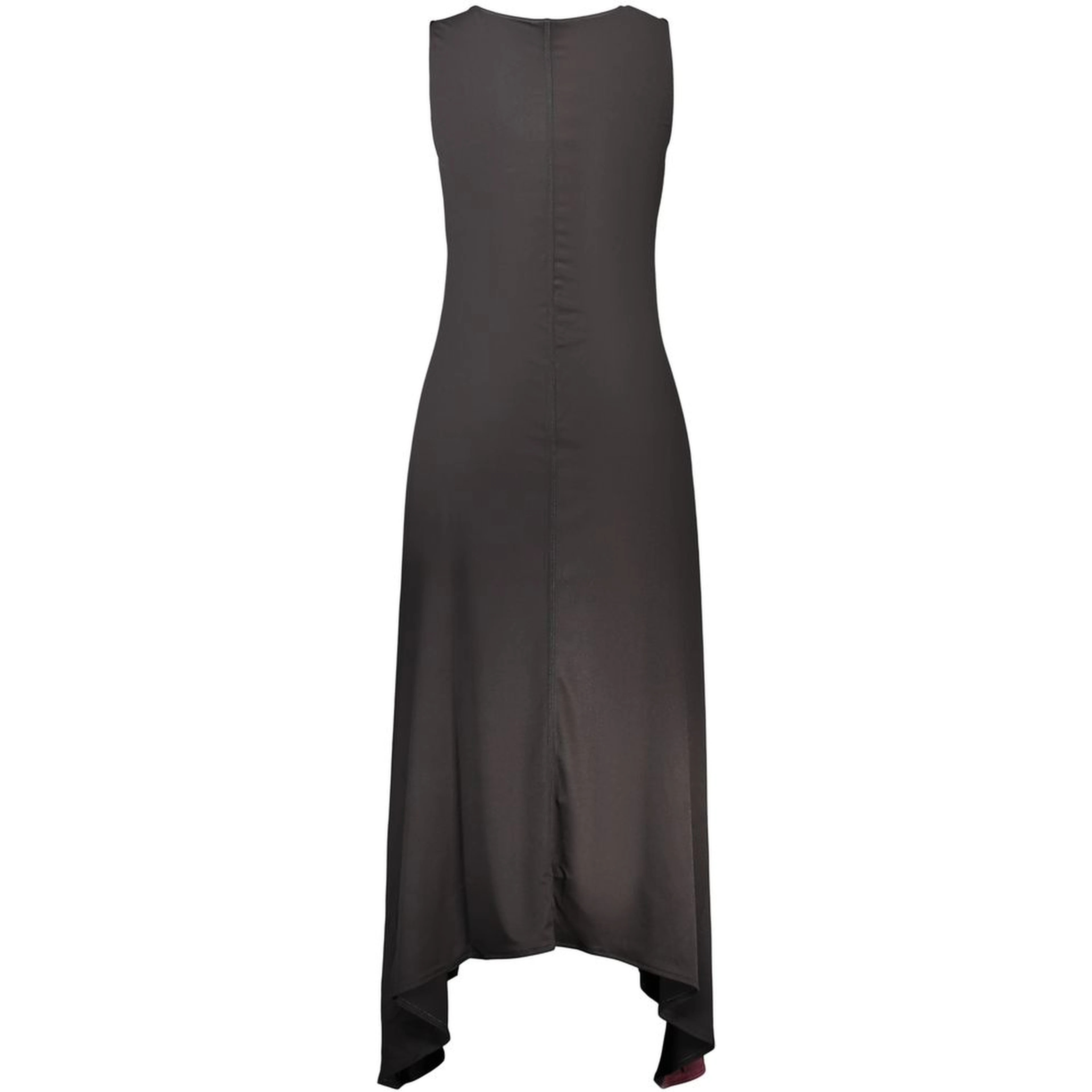 Black Polyester Casual Dress
