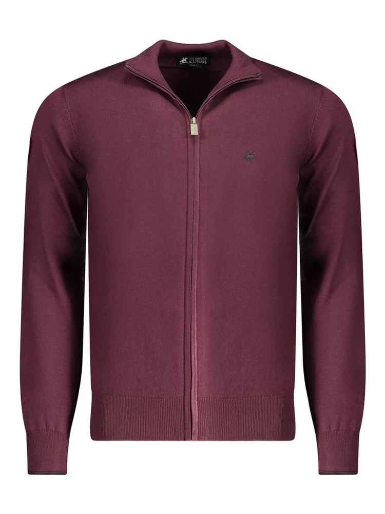 Red Nylon Cardigan