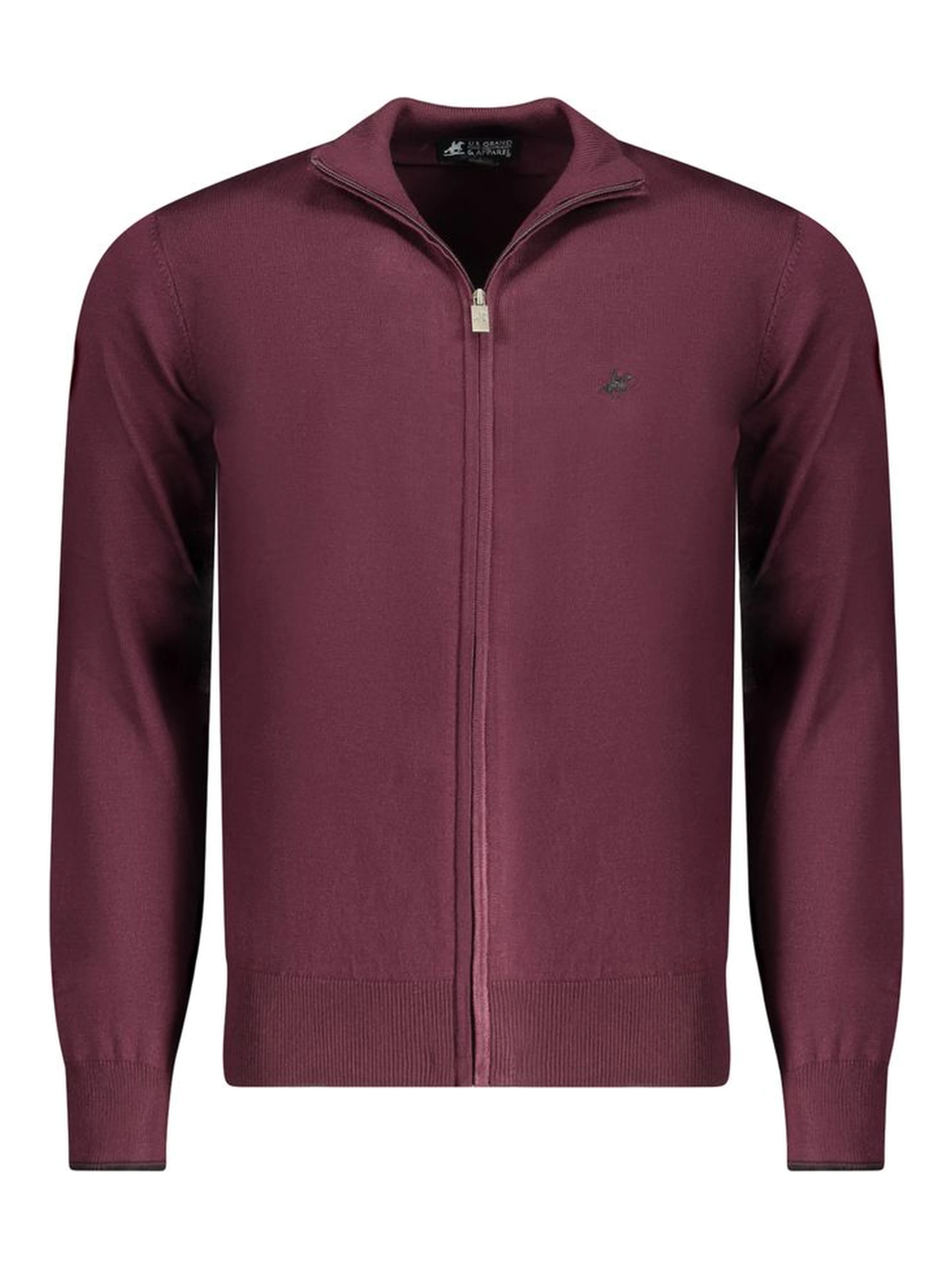 Red Nylon Cardigan