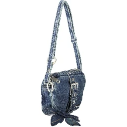 Blue Cotton Handbag
