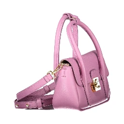 Purple Leather Handbag