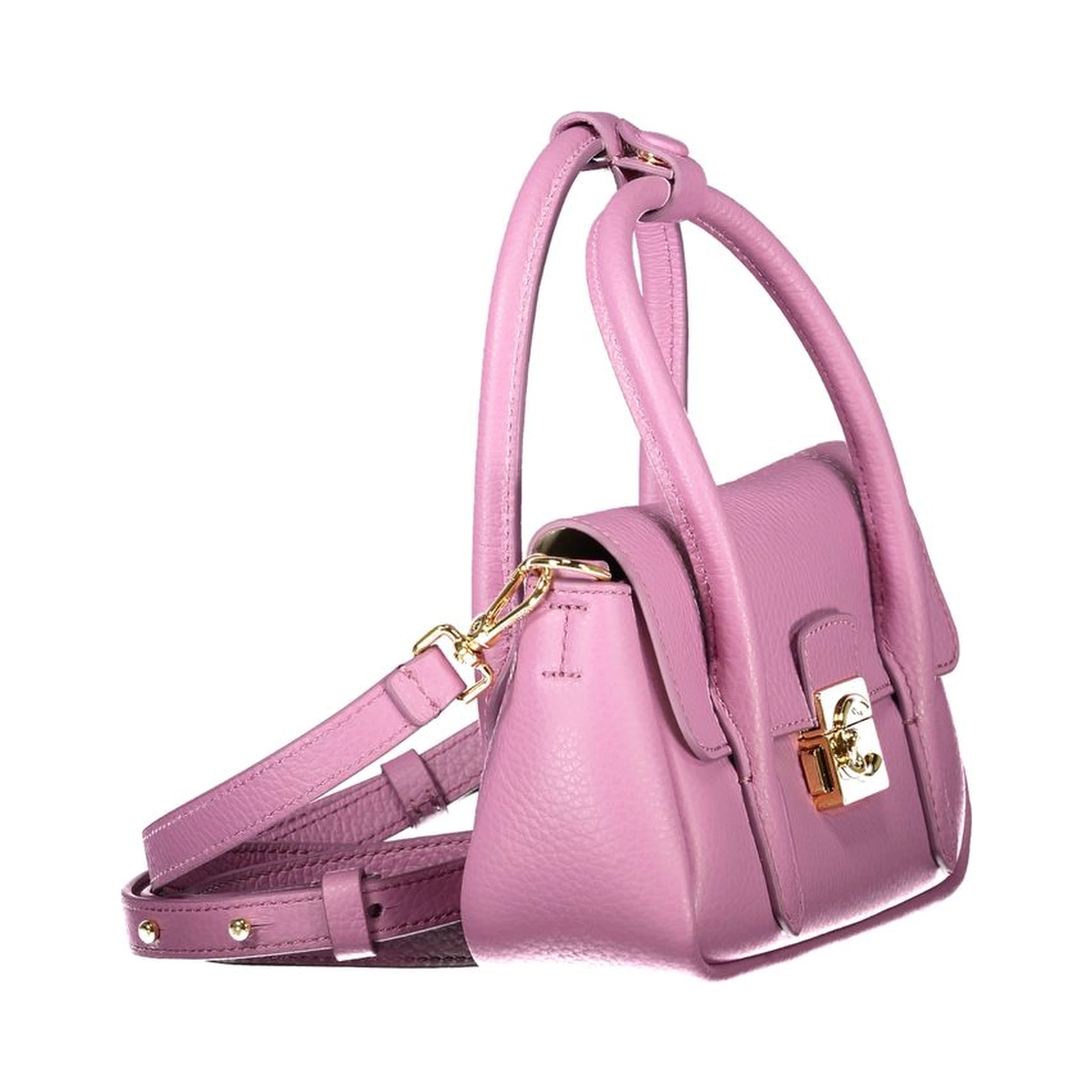 Purple Leather Handbag