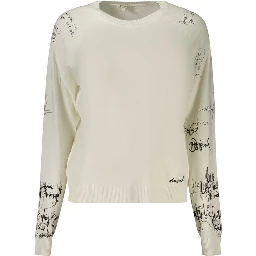 White Viscose Sweatshirt