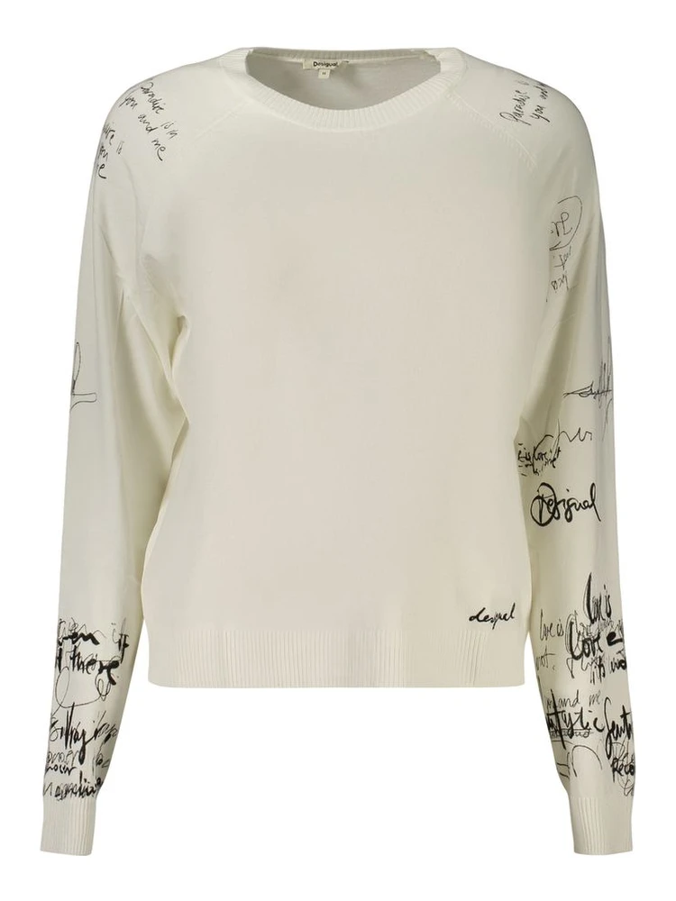 White Viscose Sweatshirt