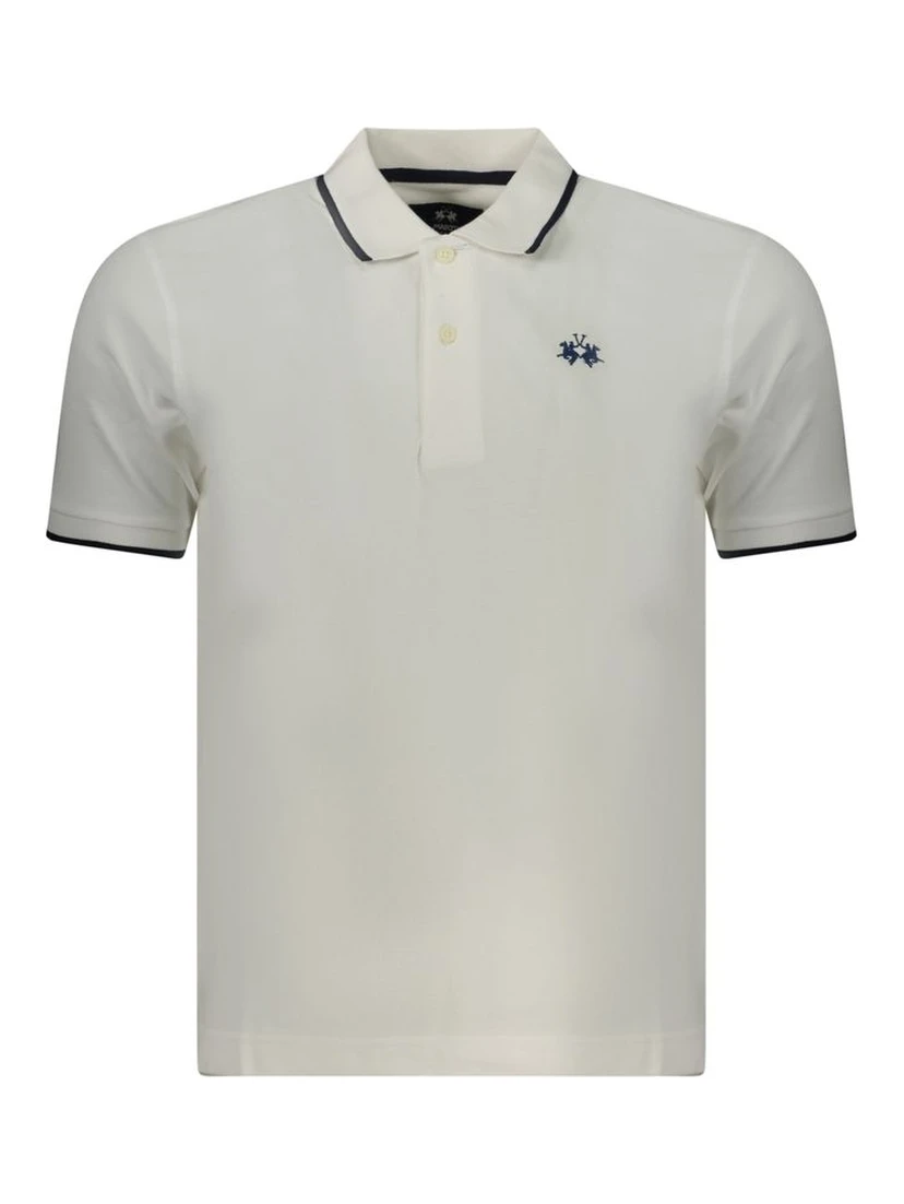 White Cotton Polo Shirt