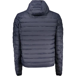 Blue Polyester Shell Jacket