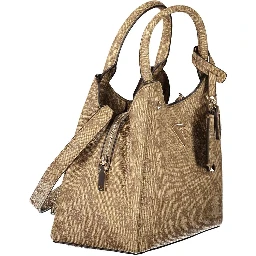 Beige Polyethylene Handbag