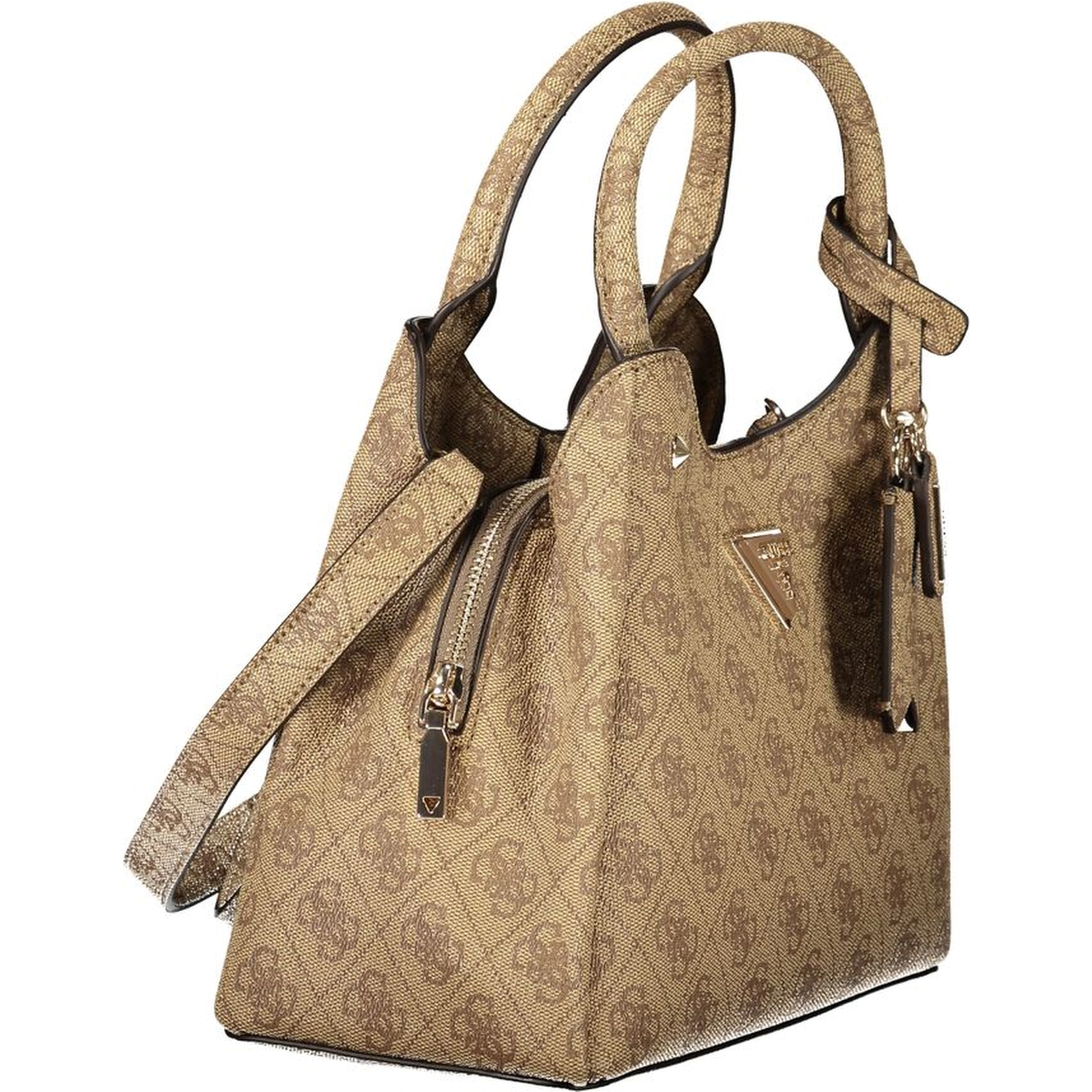 Beige Polyethylene Handbag