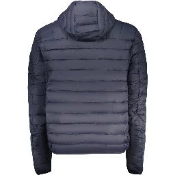 Blue Polyester Shell Jacket