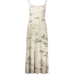 White Polyester Casual Dress