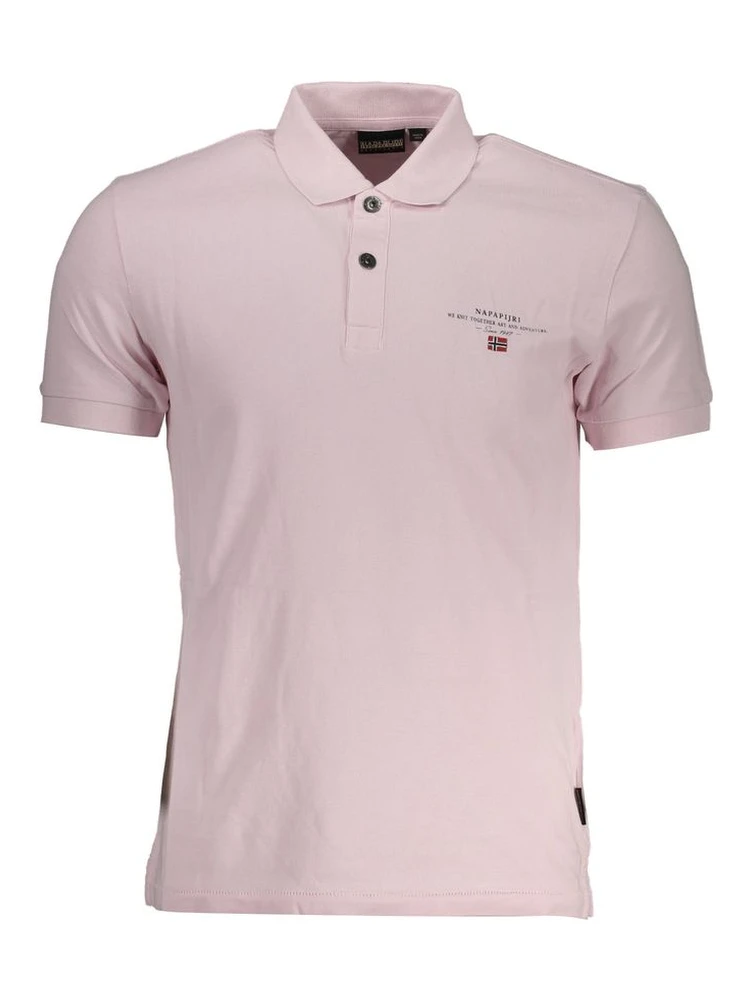 Pink Cotton Polo Shirt