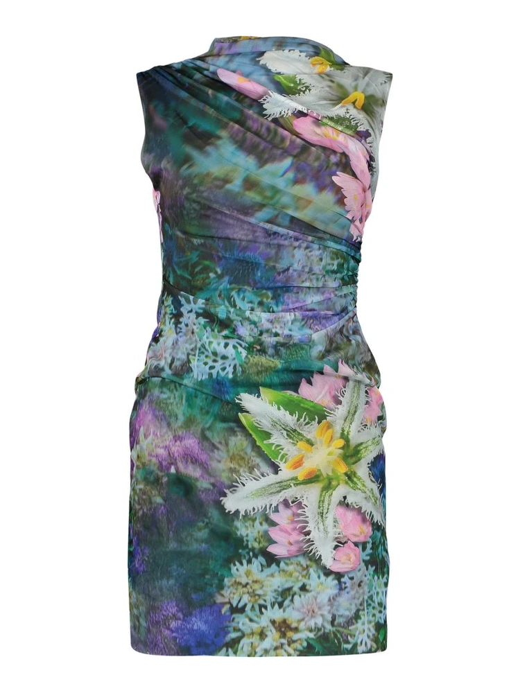 Green Cotton Casual Dress