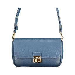Blue Leather Handbag