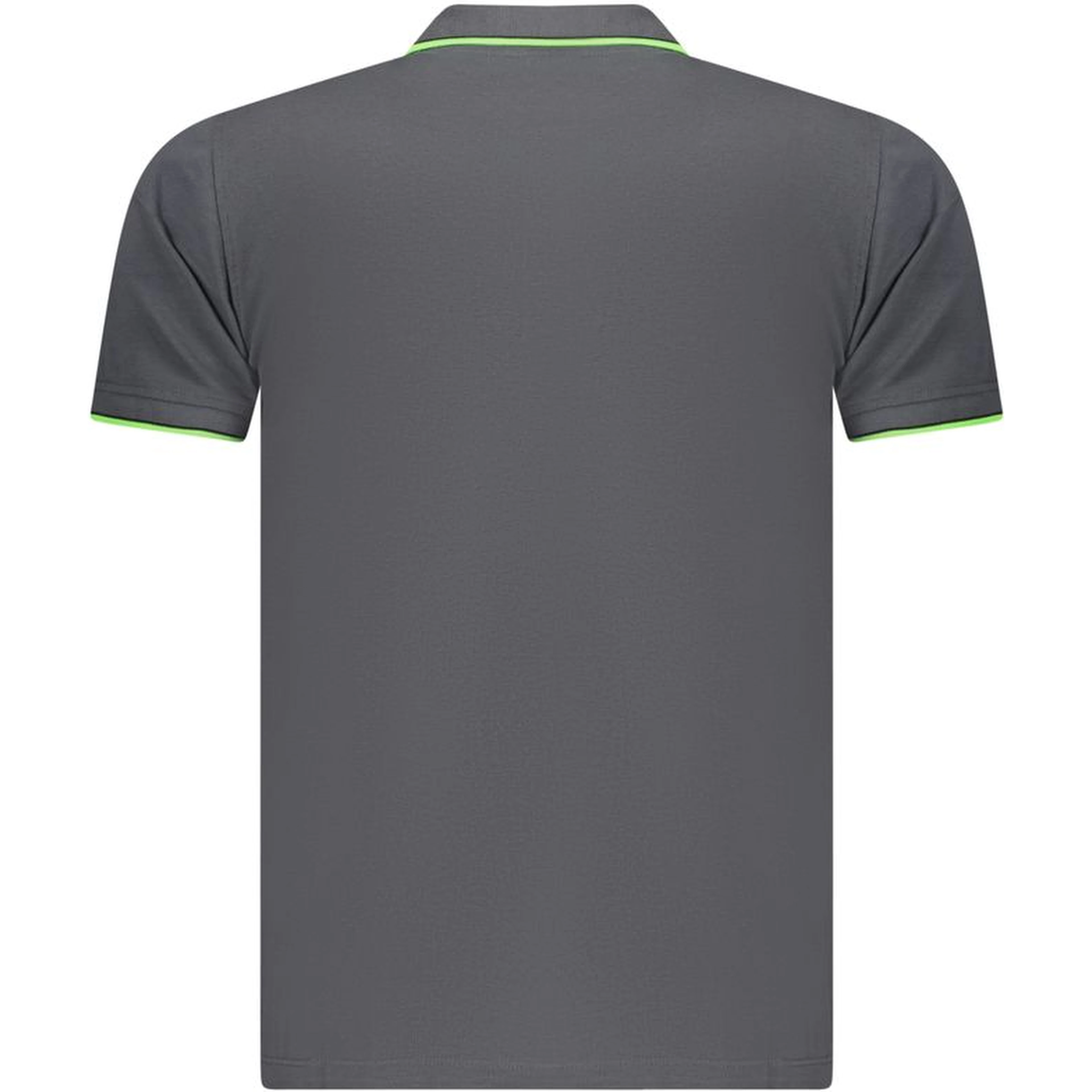 Gray Cotton Polo Shirt