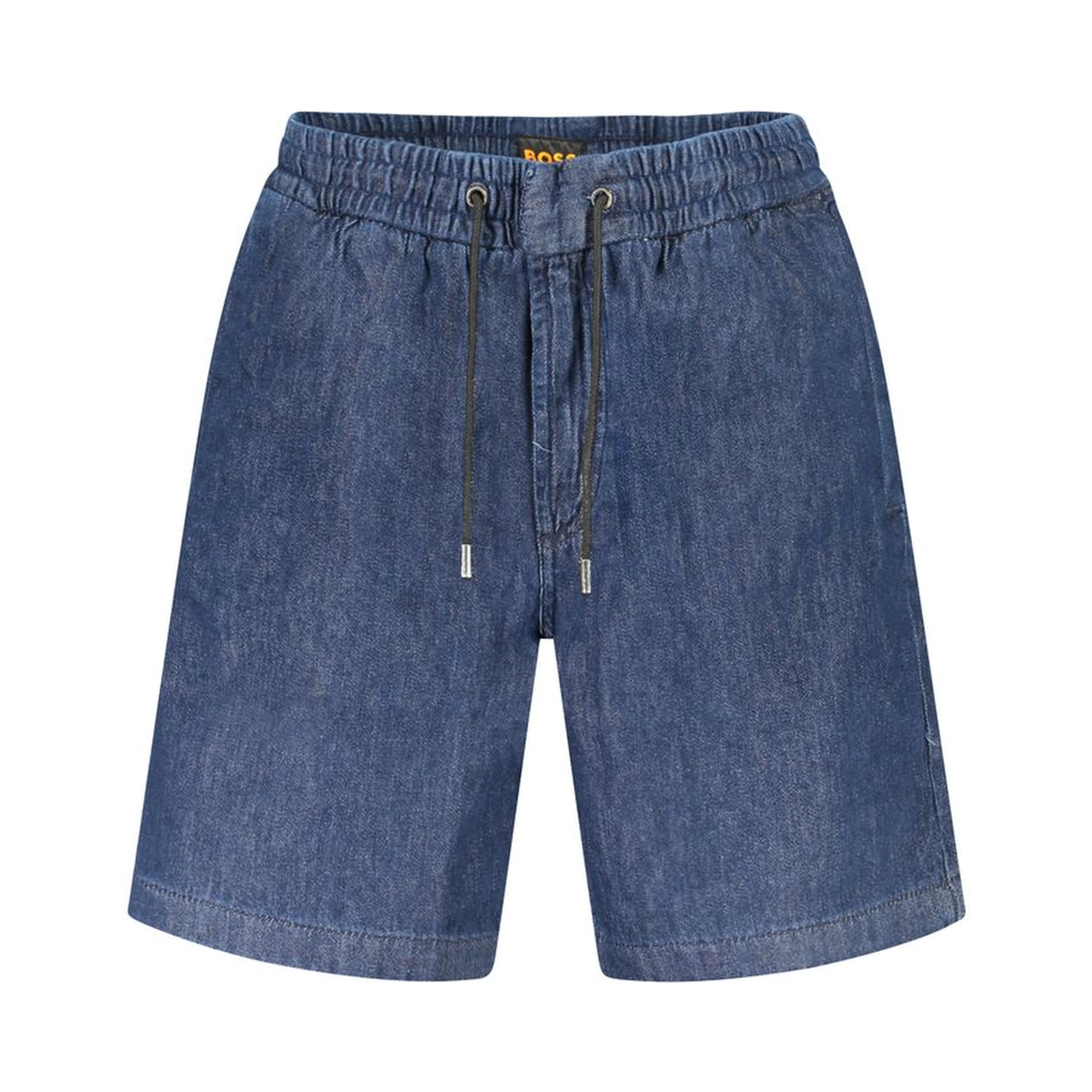 Blue Cotton Bermuda Shorts