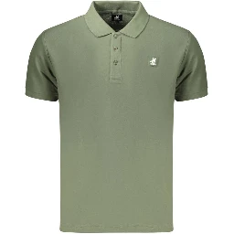 Green Cotton Men's Polo Shirt