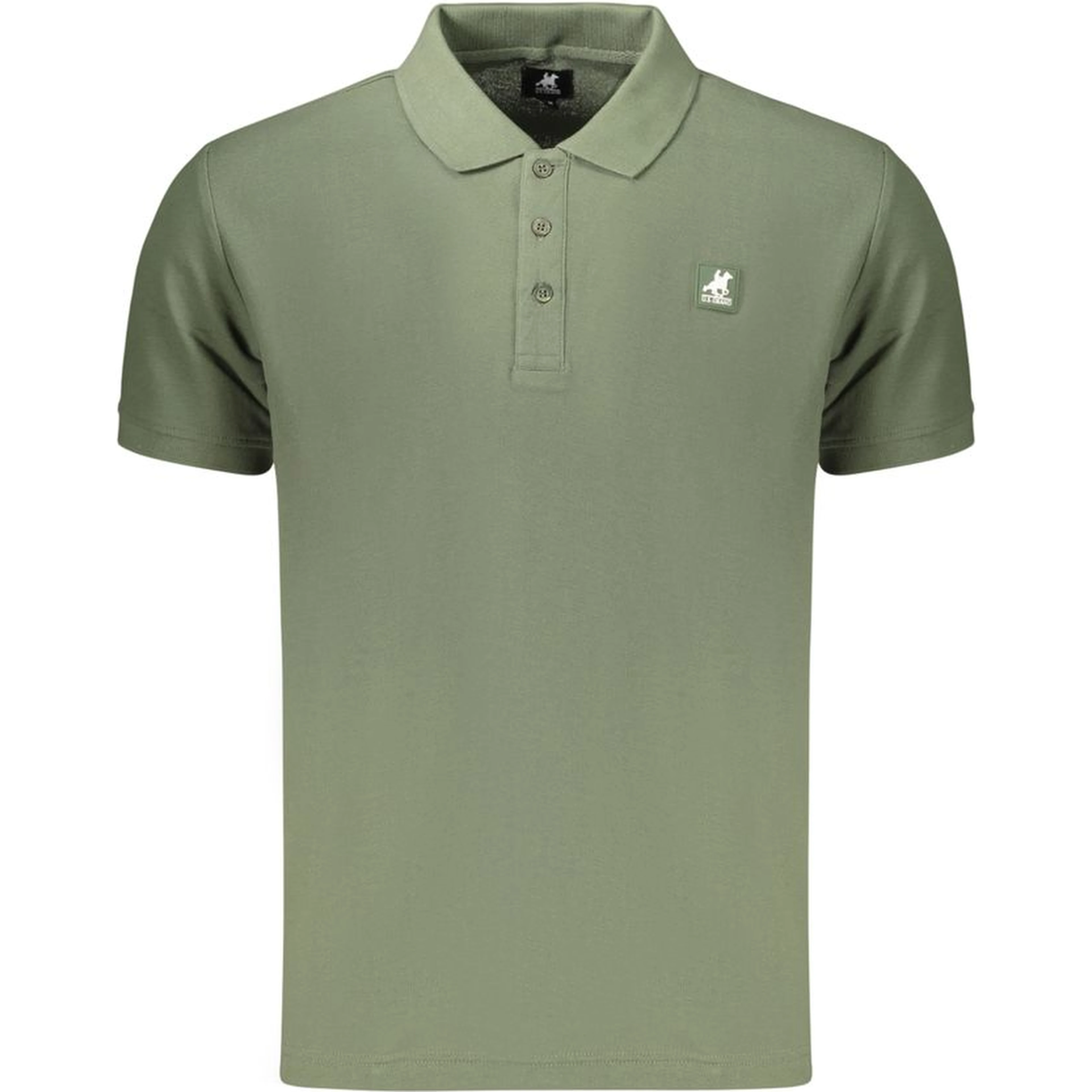 Green Cotton Men's Polo Shirt