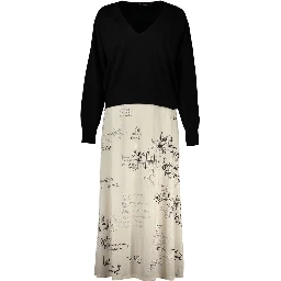 White Polyester Casual Dress