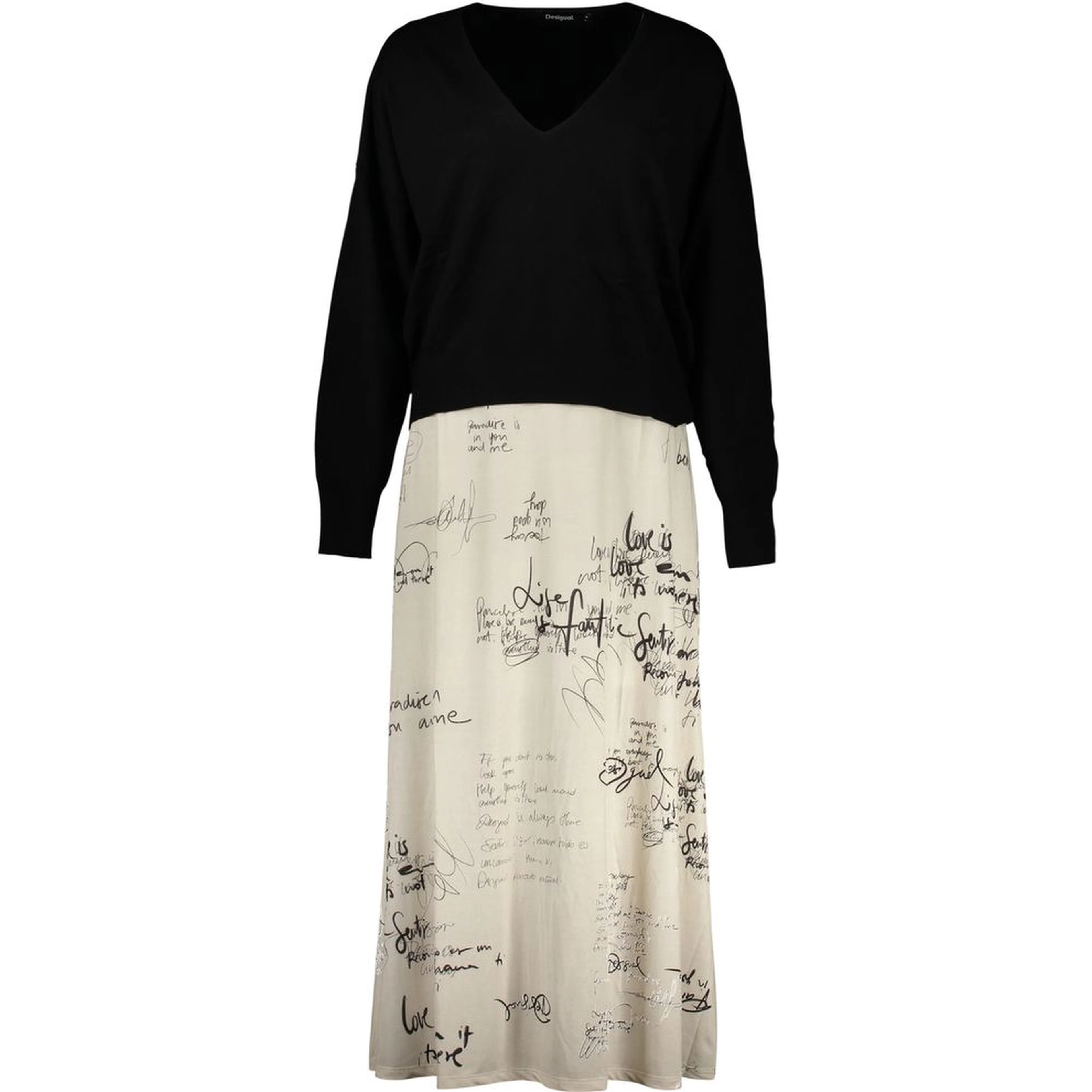 White Polyester Casual Dress