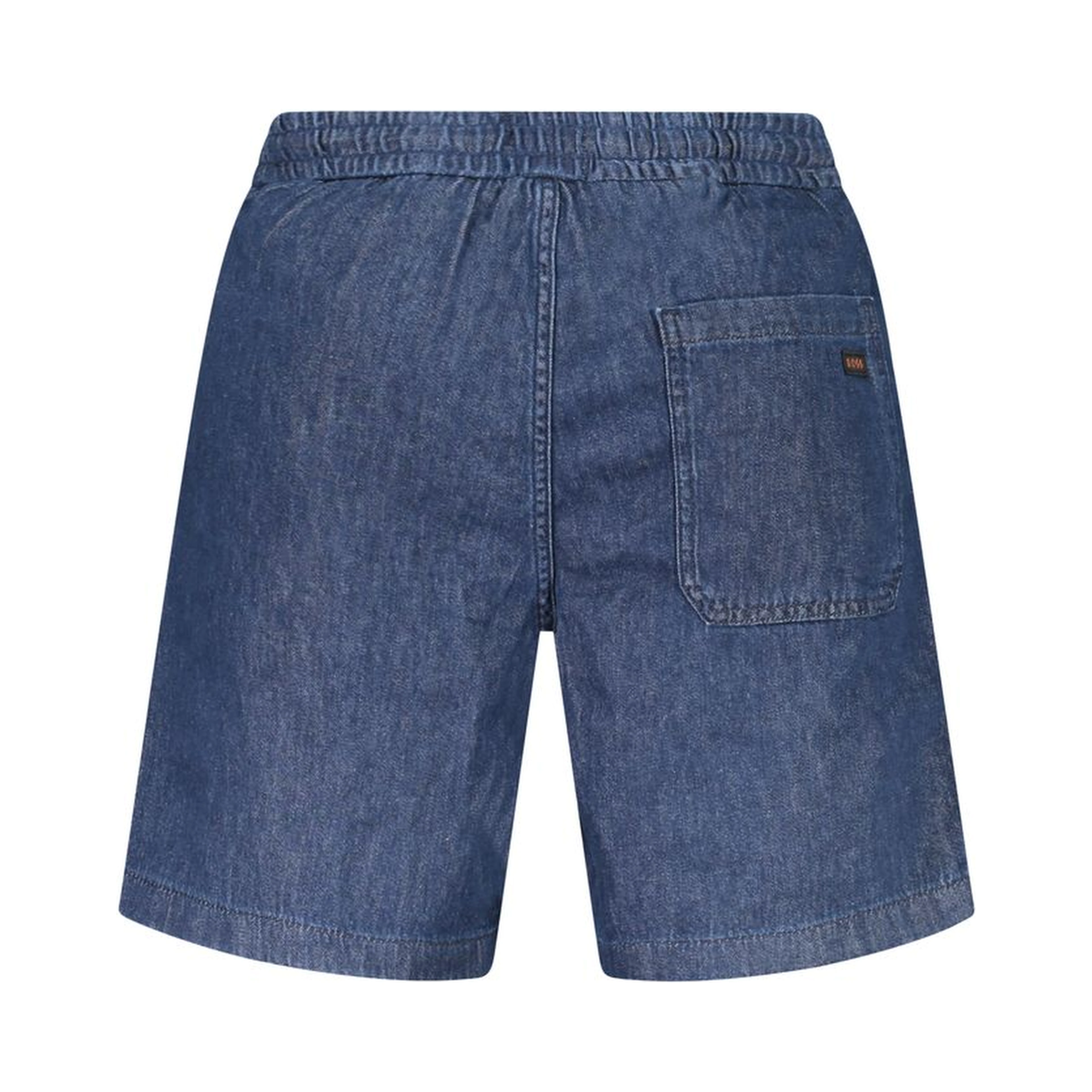 Blue Cotton Bermuda Shorts