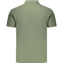 Green Cotton Men's Polo Shirt