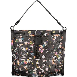 Black Polyurethane Women's Backpack