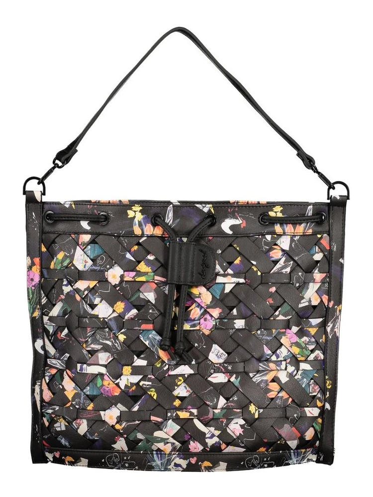 Black Polyurethane Women's Backpack