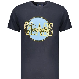 Blue Cotton Men's T-Shirt