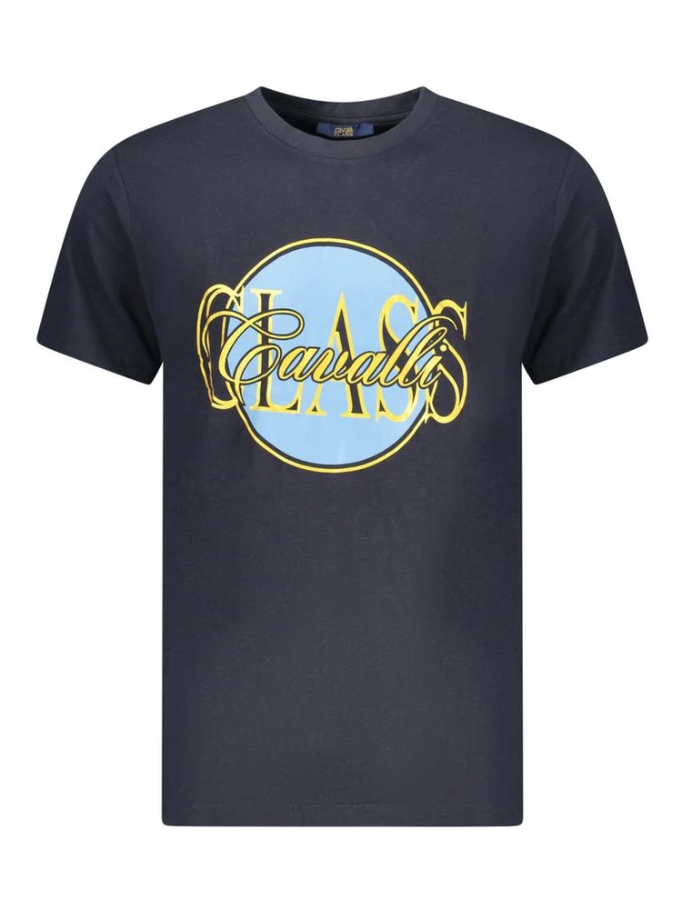 Blue Cotton Men's T-Shirt
