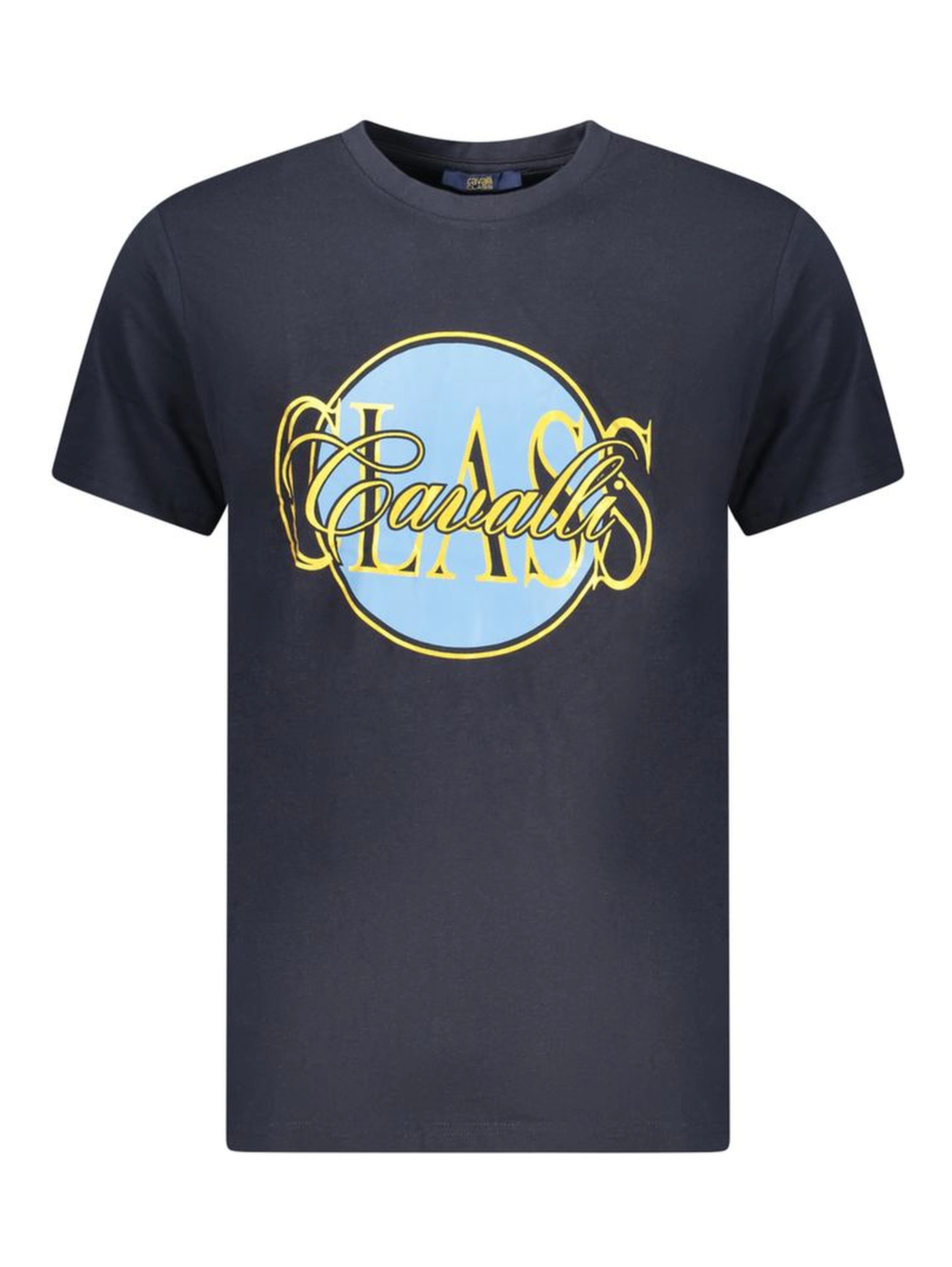 Blue Cotton Men's T-Shirt