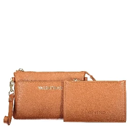 Brown Polyurethane Women's Wallet