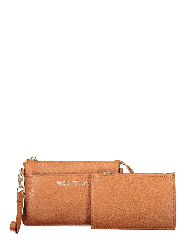 Brown Polyurethane Women's Wallet