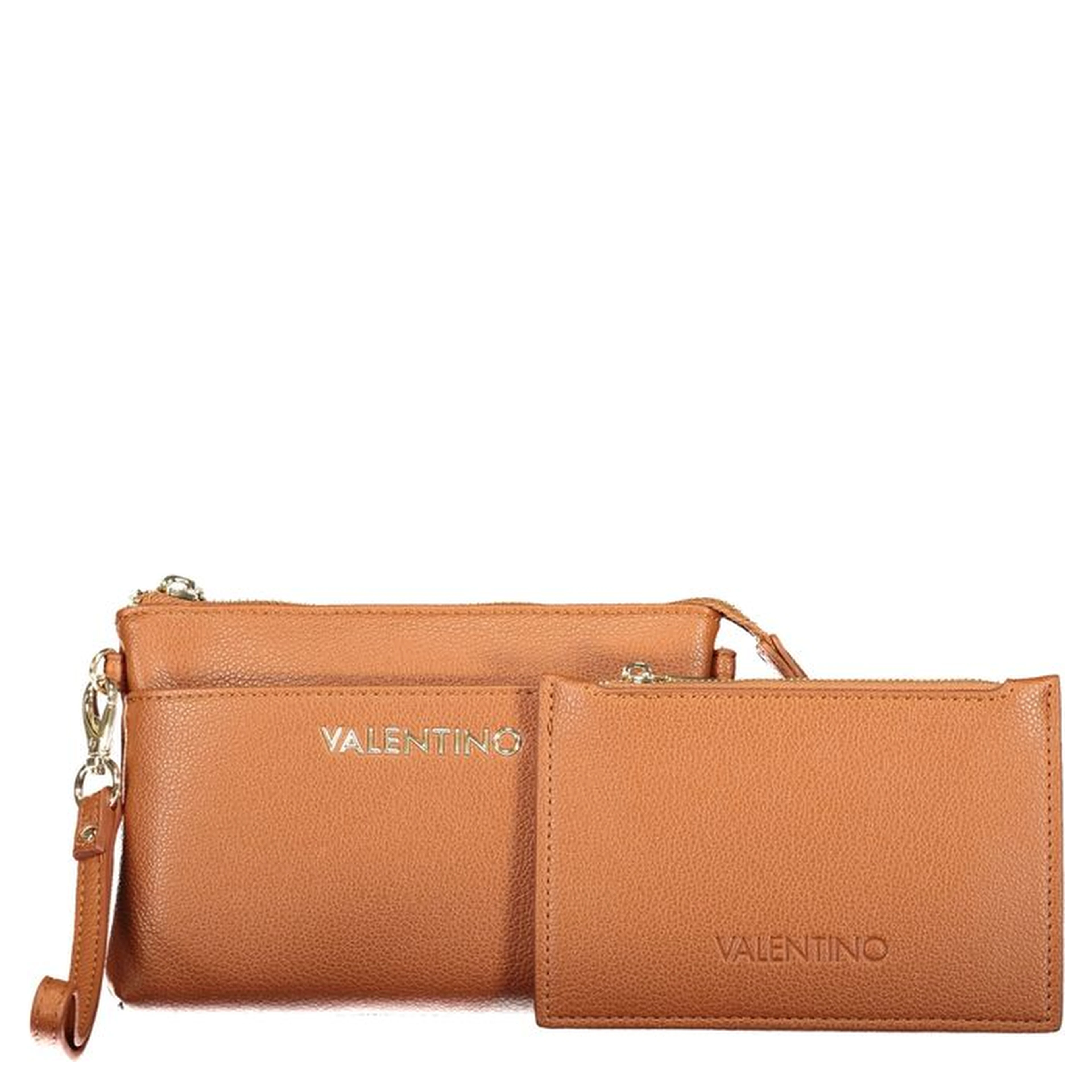 Brown Polyurethane Women's Wallet