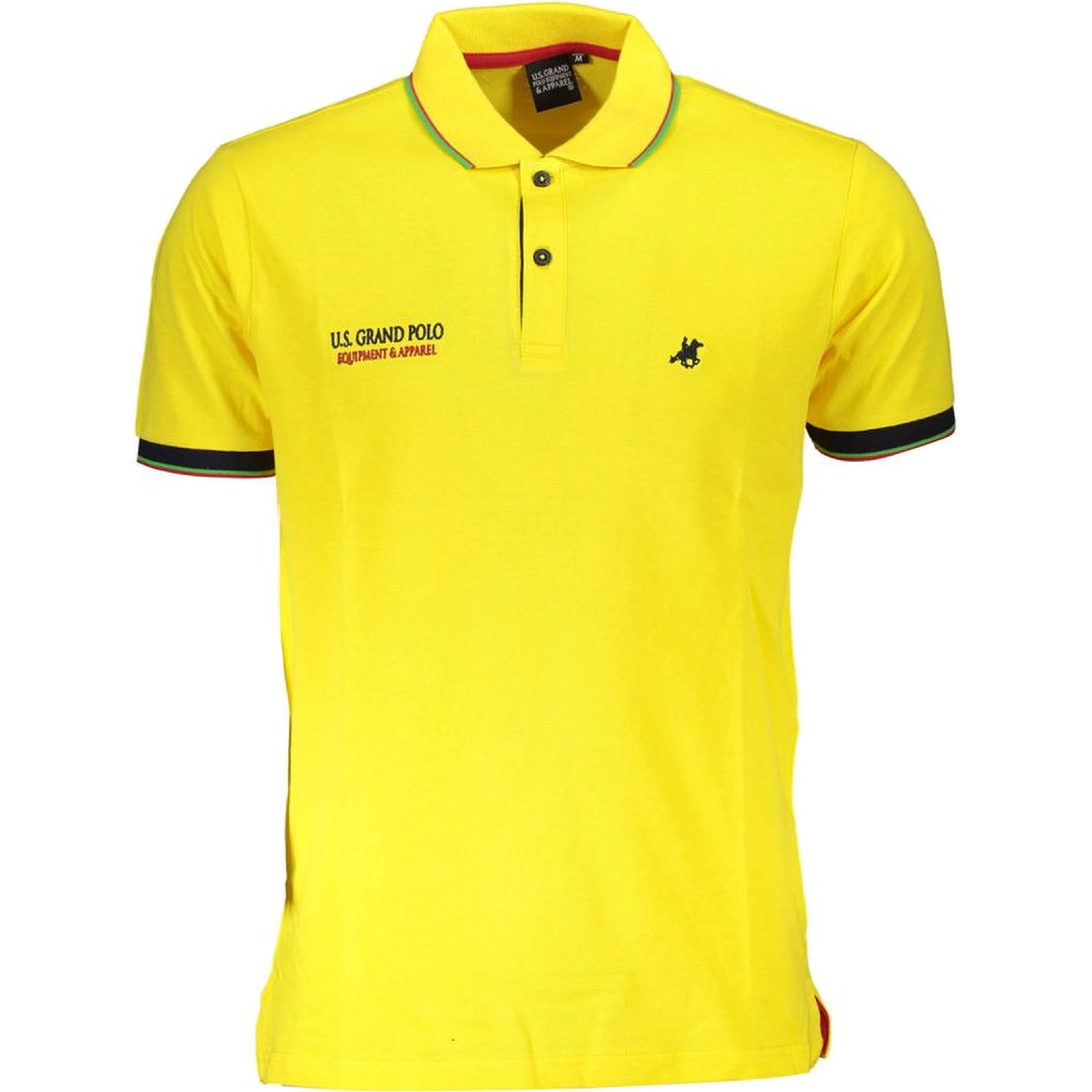 Yellow Cotton Men's Polo Shirt